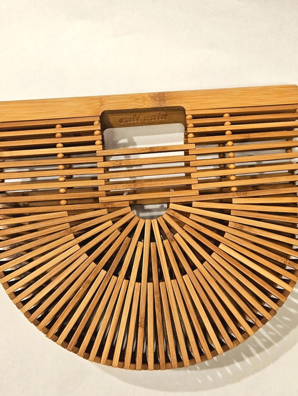 Cult Gaia Ark Bamboo Bag Clutch Purse